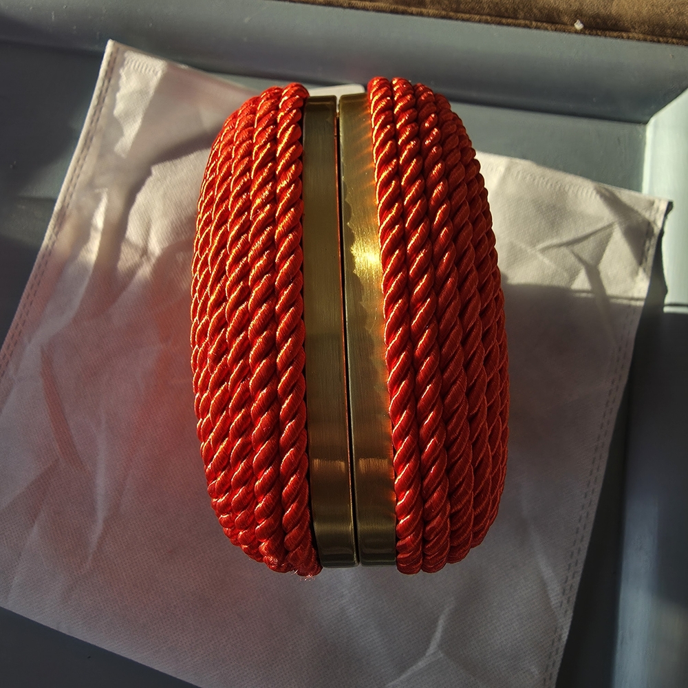 Olga Berg Martina Rope Clutch - Picture 8 of 12